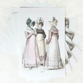 Regency Dress 1814 - Layering PostCards