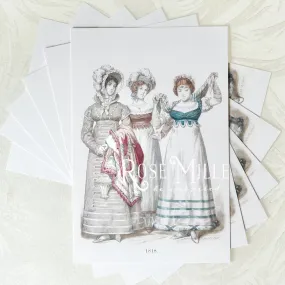 Regency Dress 1818 - Layering PostCards