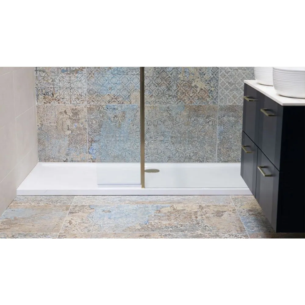 Roman Stone Solid Surface Anti Slip Shower Tray - 1600 x 900 x 40mm