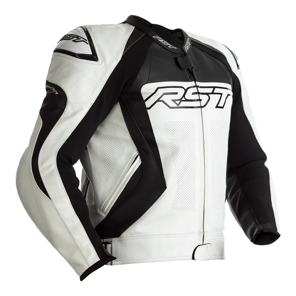 RST 2357 Tractech Evo 4 CE Leather Jacket - White / Black