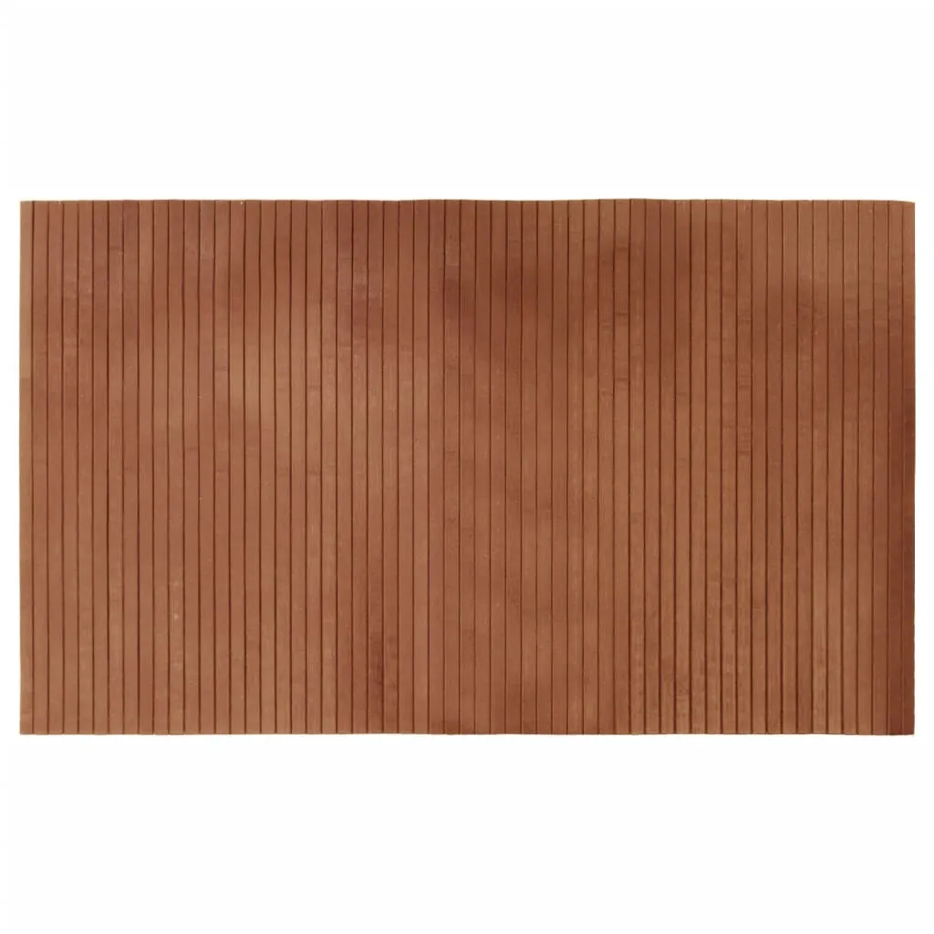 Rug Rectangular Brown 60x100 cm Bamboo