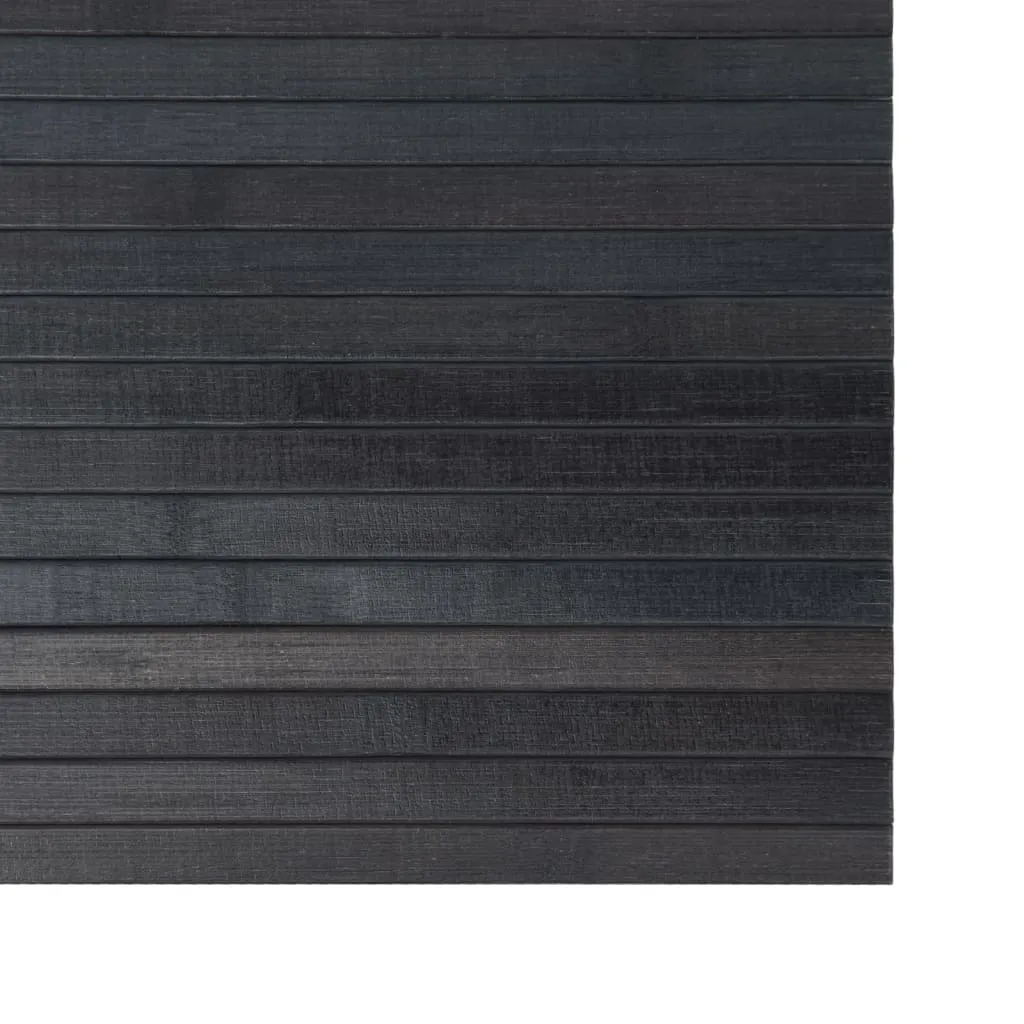 Rug Rectangular Grey 100x300 cm Bamboo