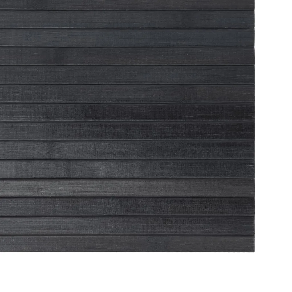 Rug Rectangular Grey 100x500 cm Bamboo