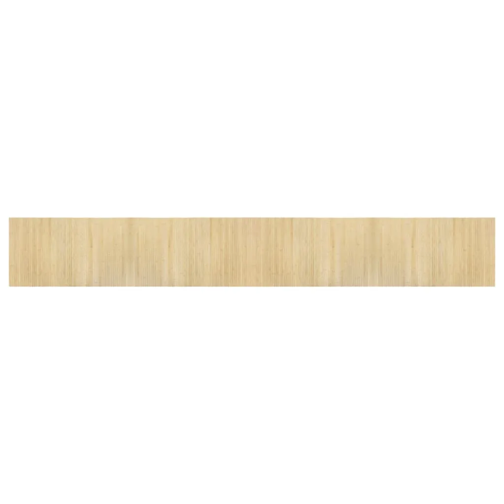 Rug Rectangular Light Nature 60x400 cm Bamboo