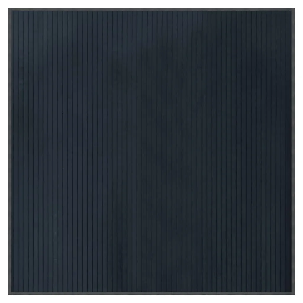 Rug Square Grey100x100 cm Bamboo