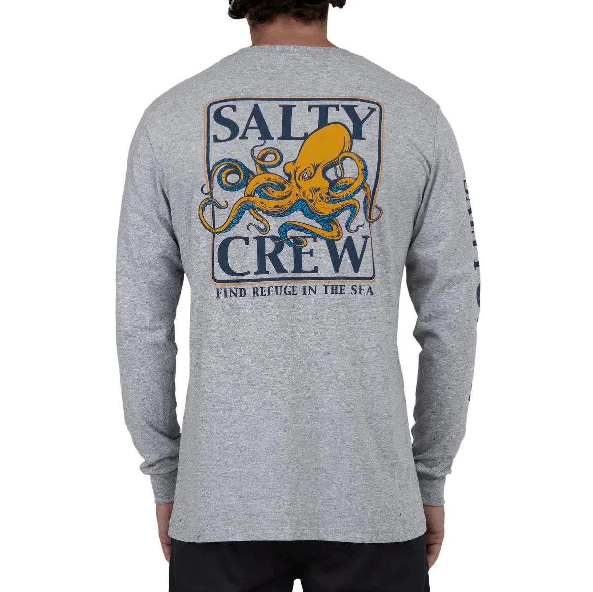 Salty Crew Ink Slinger Classic Long Sleeve T-Shirt - Athletic Heather