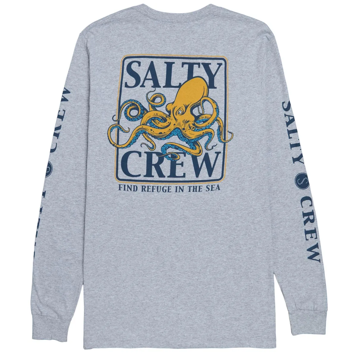 Salty Crew Ink Slinger Classic Long Sleeve T-Shirt - Athletic Heather