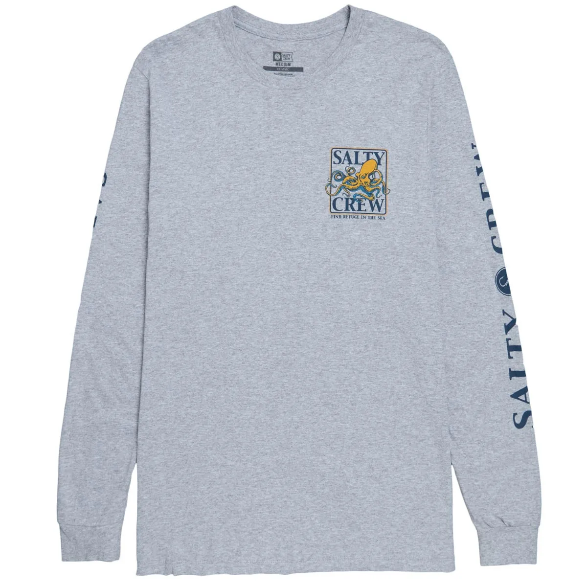 Salty Crew Ink Slinger Classic Long Sleeve T-Shirt - Athletic Heather