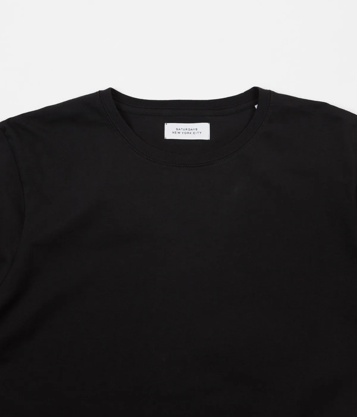 Saturdays NYC Saturdays Reverse Long Sleeve T-Shirt - Black