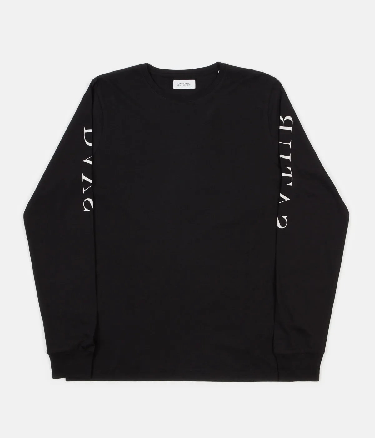 Saturdays NYC Saturdays Reverse Long Sleeve T-Shirt - Black