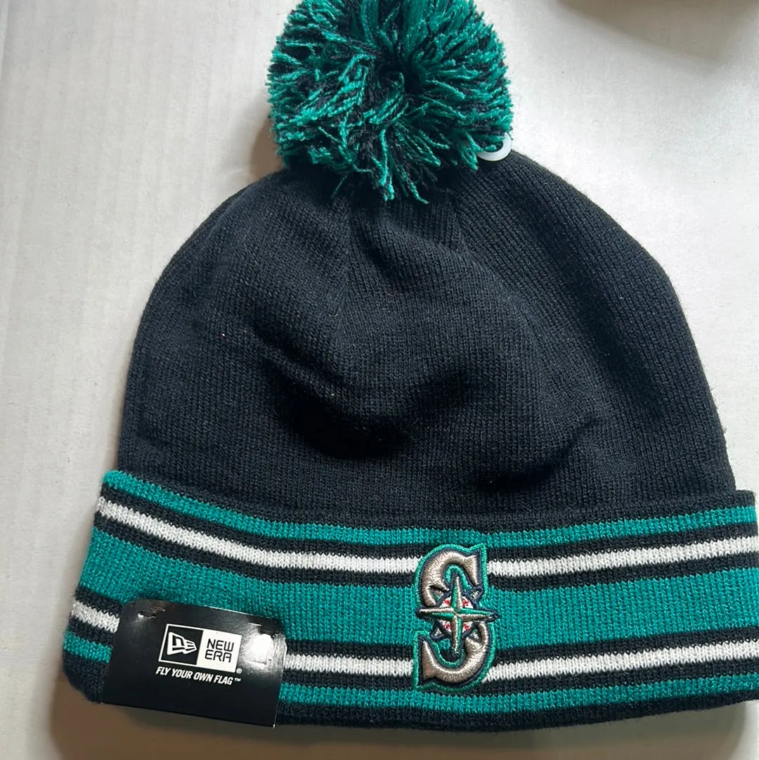 Seattle Mariners MLB New Era Cuffed Knit Pom Beanie