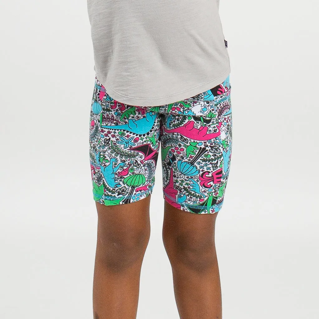 “She-Rex” Dinosaur Shorts with Pockets