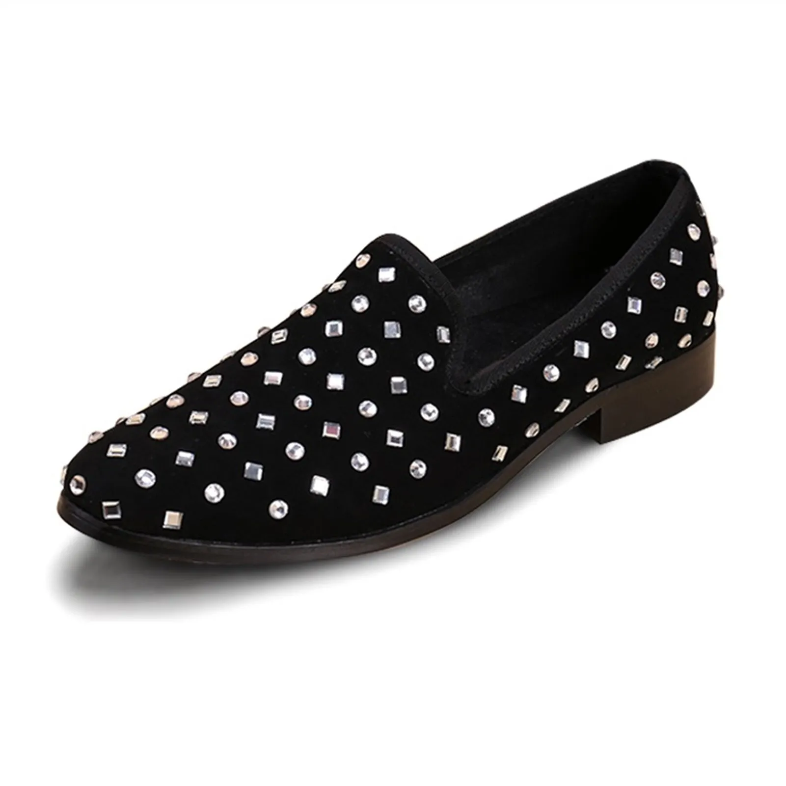 Slip on Low Top Pointed Men Oxford with Decoration