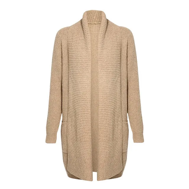 Smooth Operator Lapel Long Cardigan