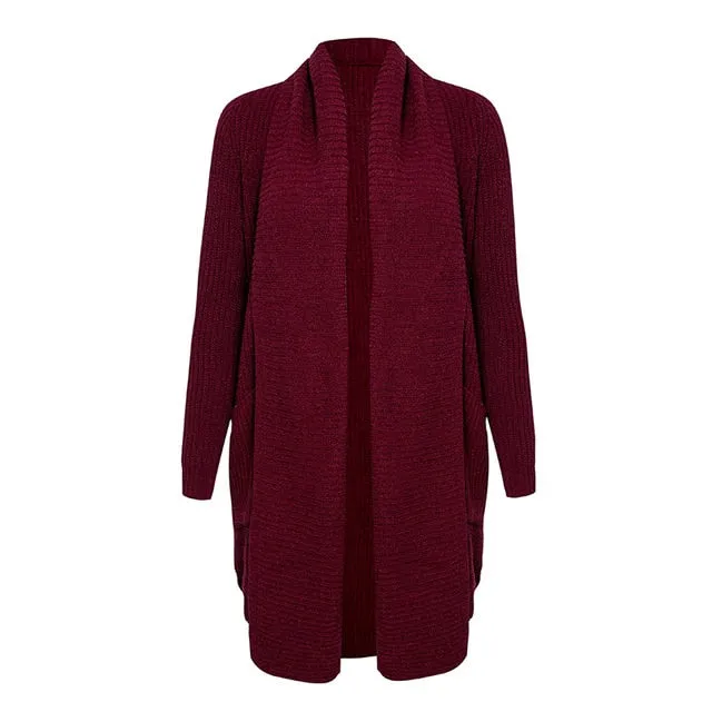 Smooth Operator Lapel Long Cardigan