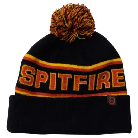 Spitfire - Classic 87 Fill Pom Beanie Black/Gold/Red