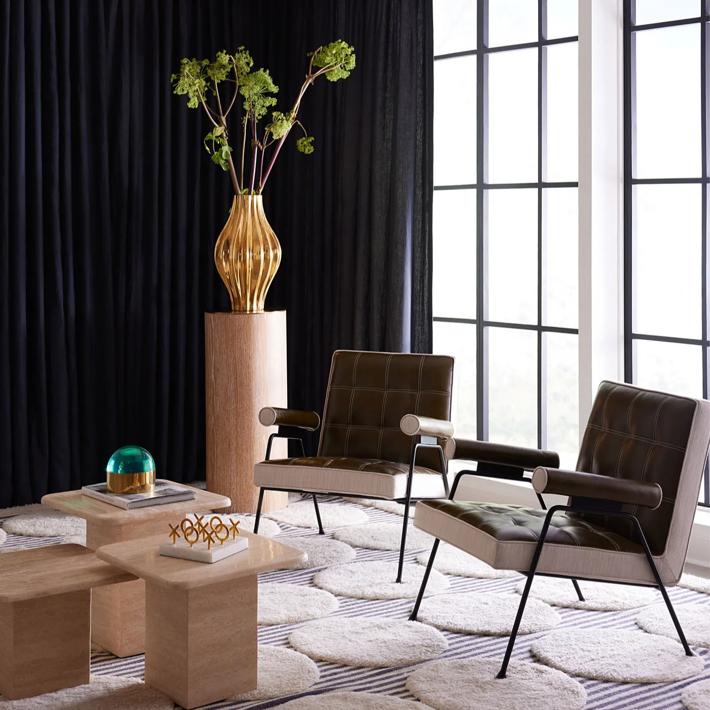 Travertine Nesting Tables