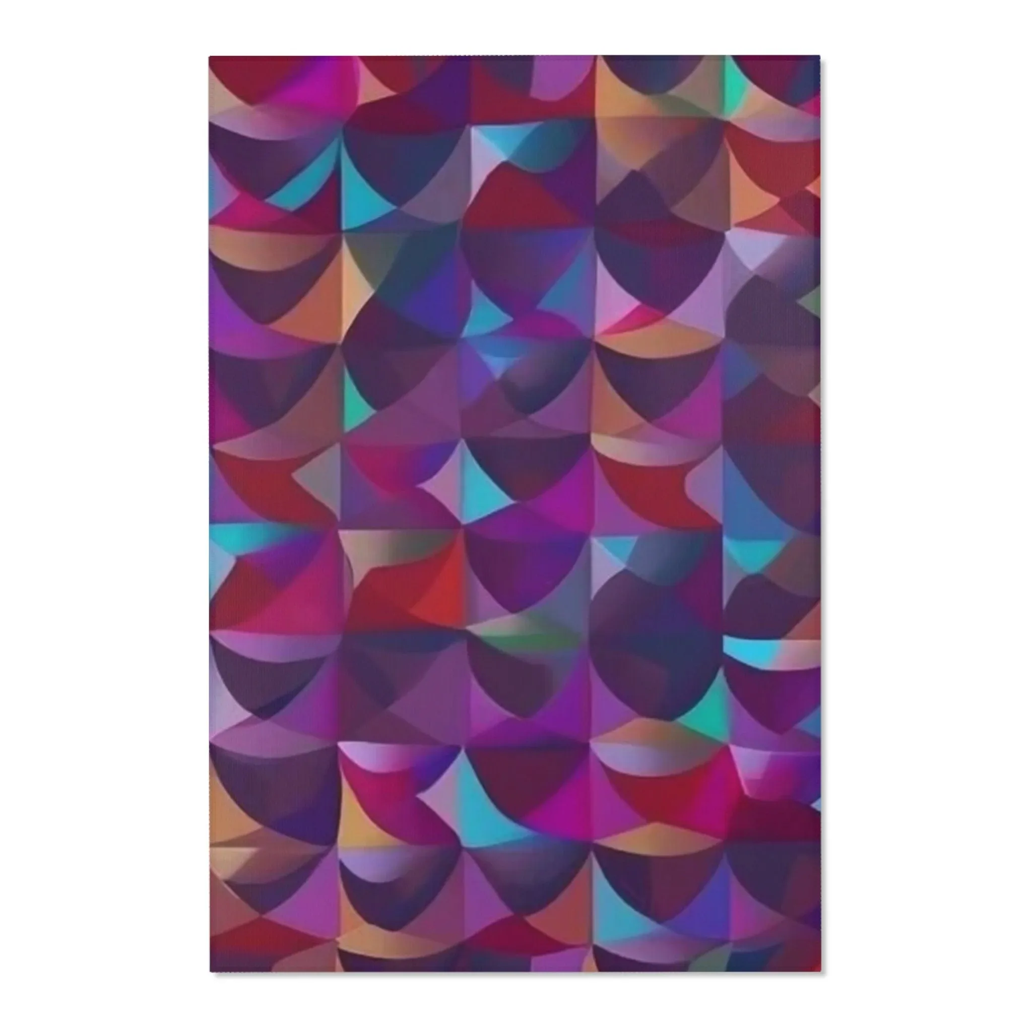 Vibrant Multicolored Mosaic Pattern Area Rug – Elevate Your Home Decor