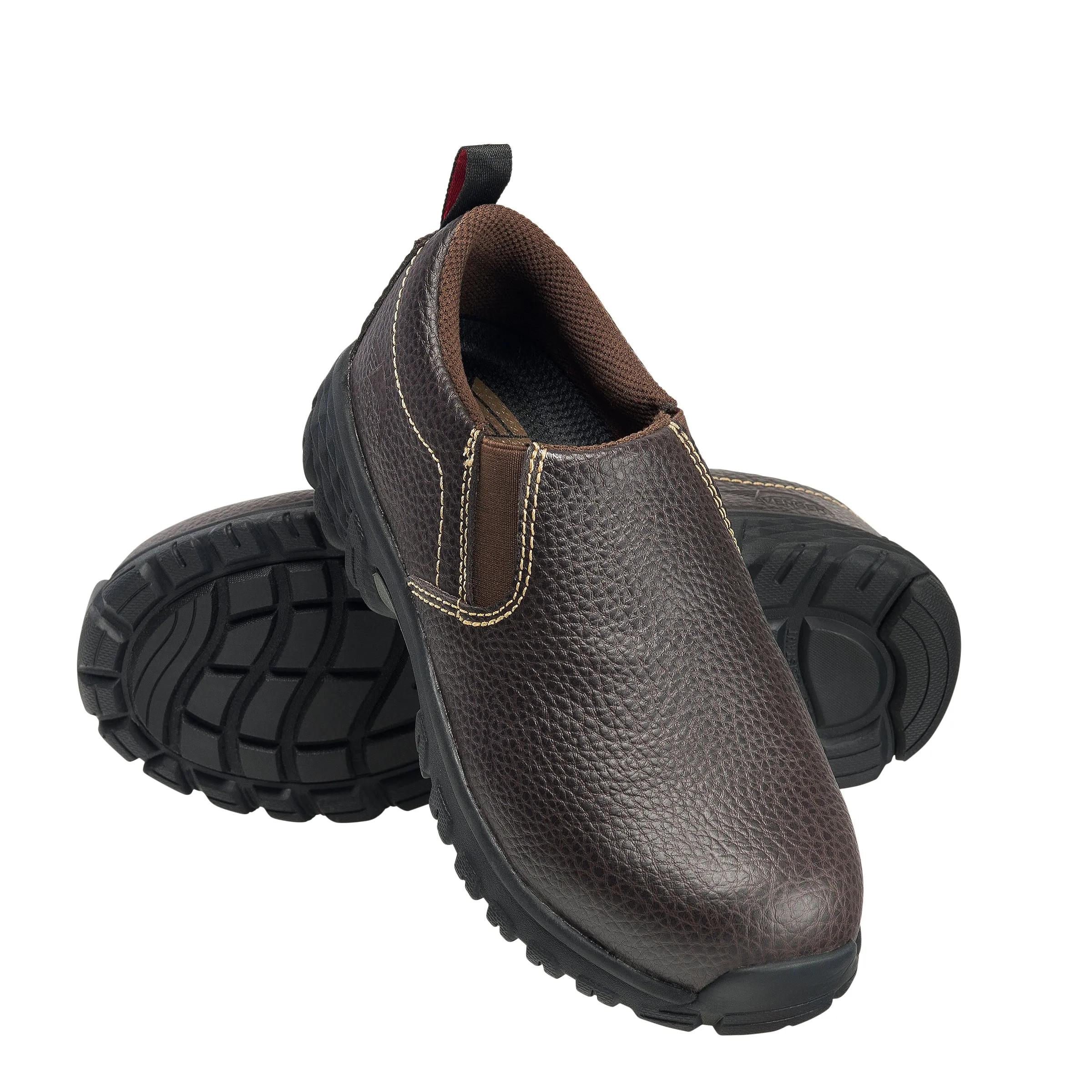 Women's Flight Brown Alloy Toe SD10 Slip-On Work Shoe