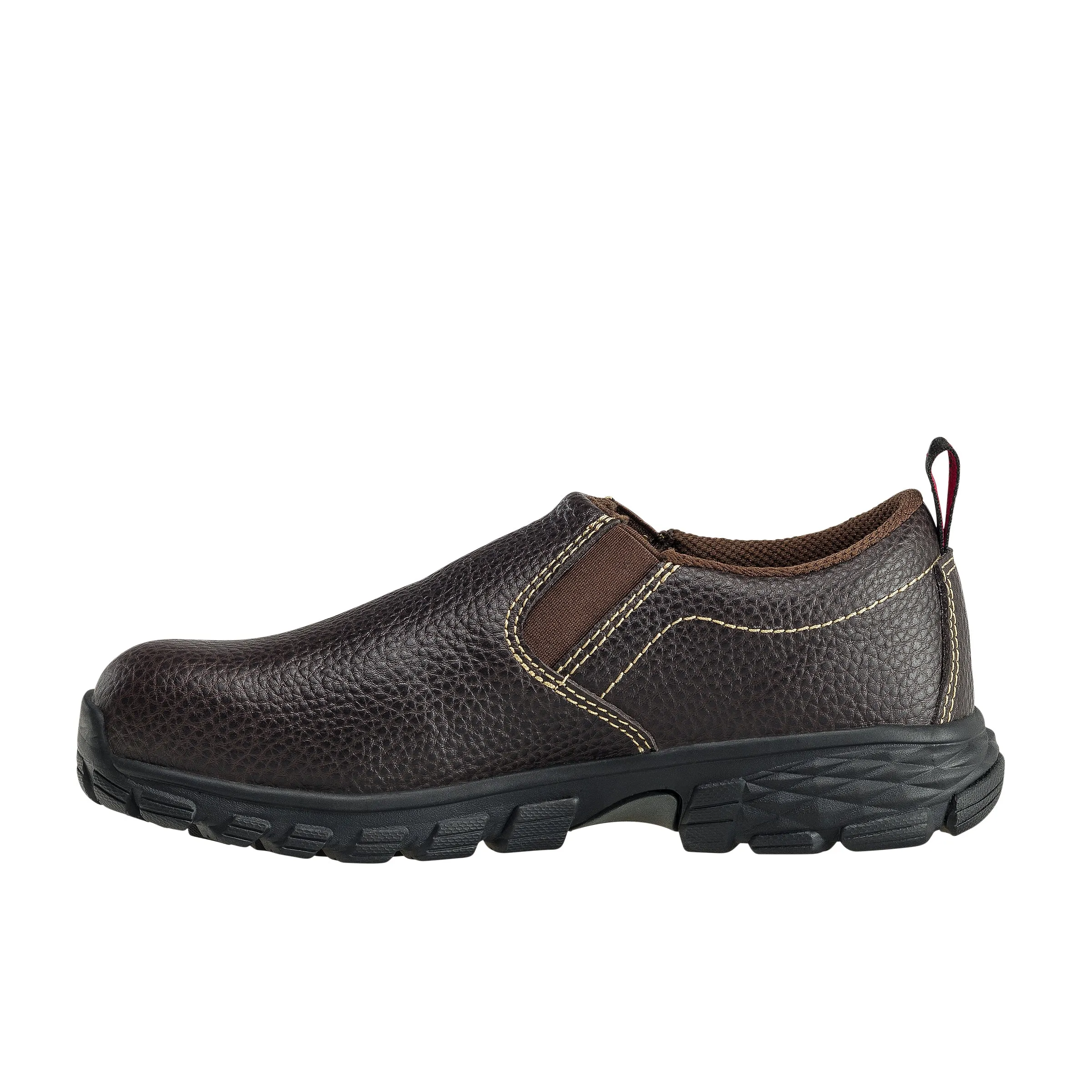 Women's Flight Brown Alloy Toe SD10 Slip-On Work Shoe