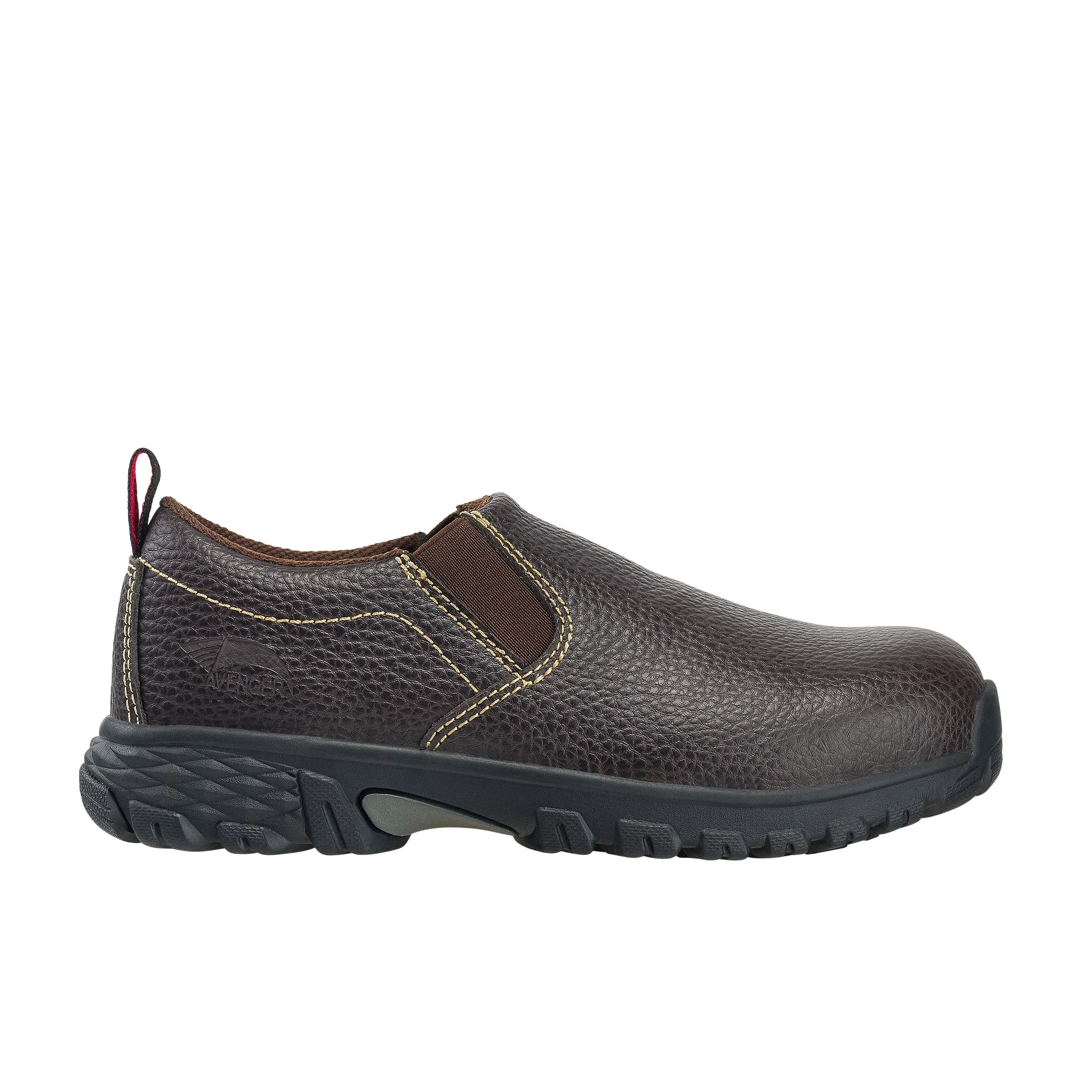 Women's Flight Brown Alloy Toe SD10 Slip-On Work Shoe