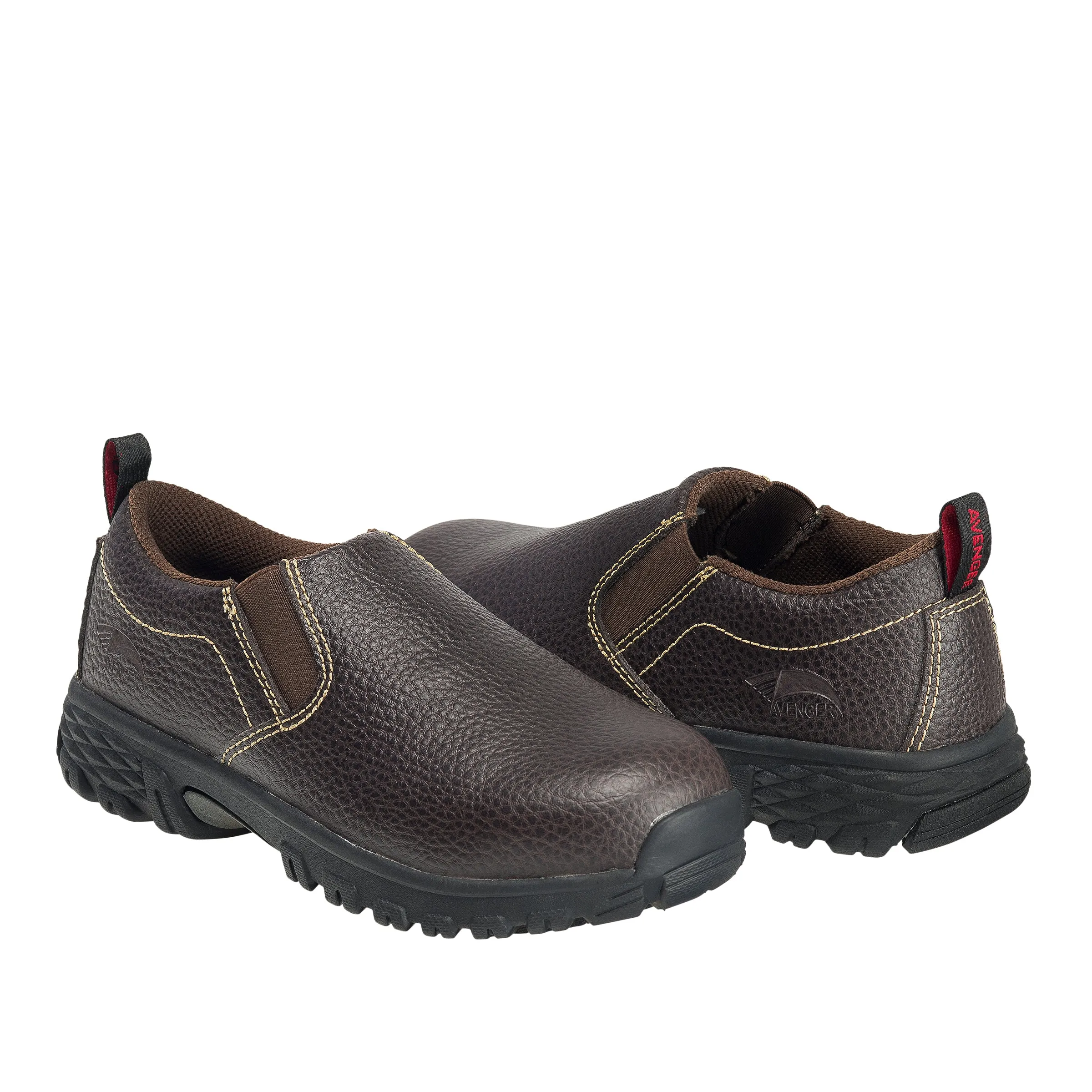 Women's Flight Brown Alloy Toe SD10 Slip-On Work Shoe