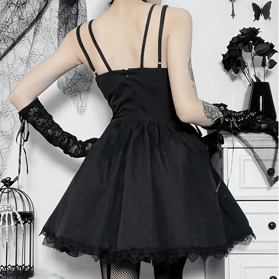 Women's Gothic Rose Slip Dress