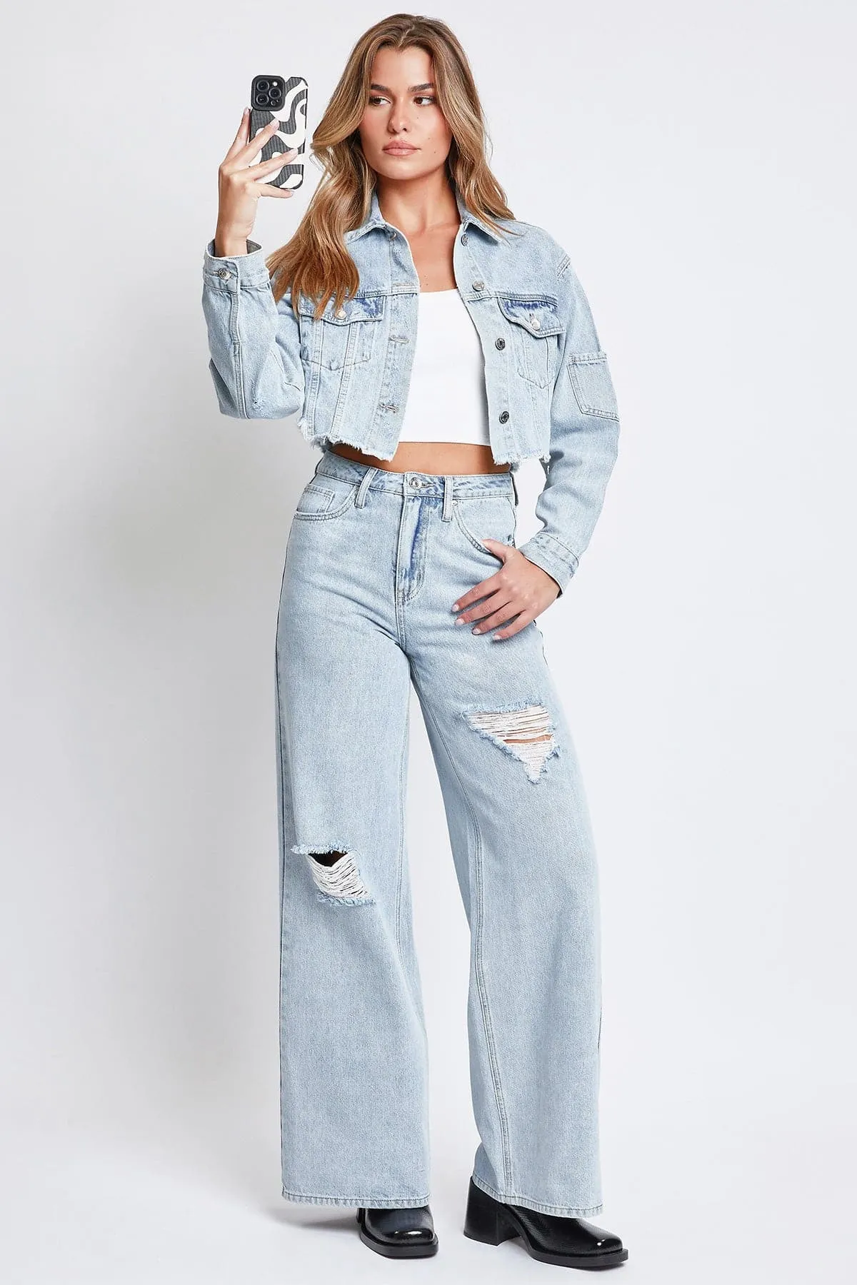 Women's Super Wide Leg Jeans