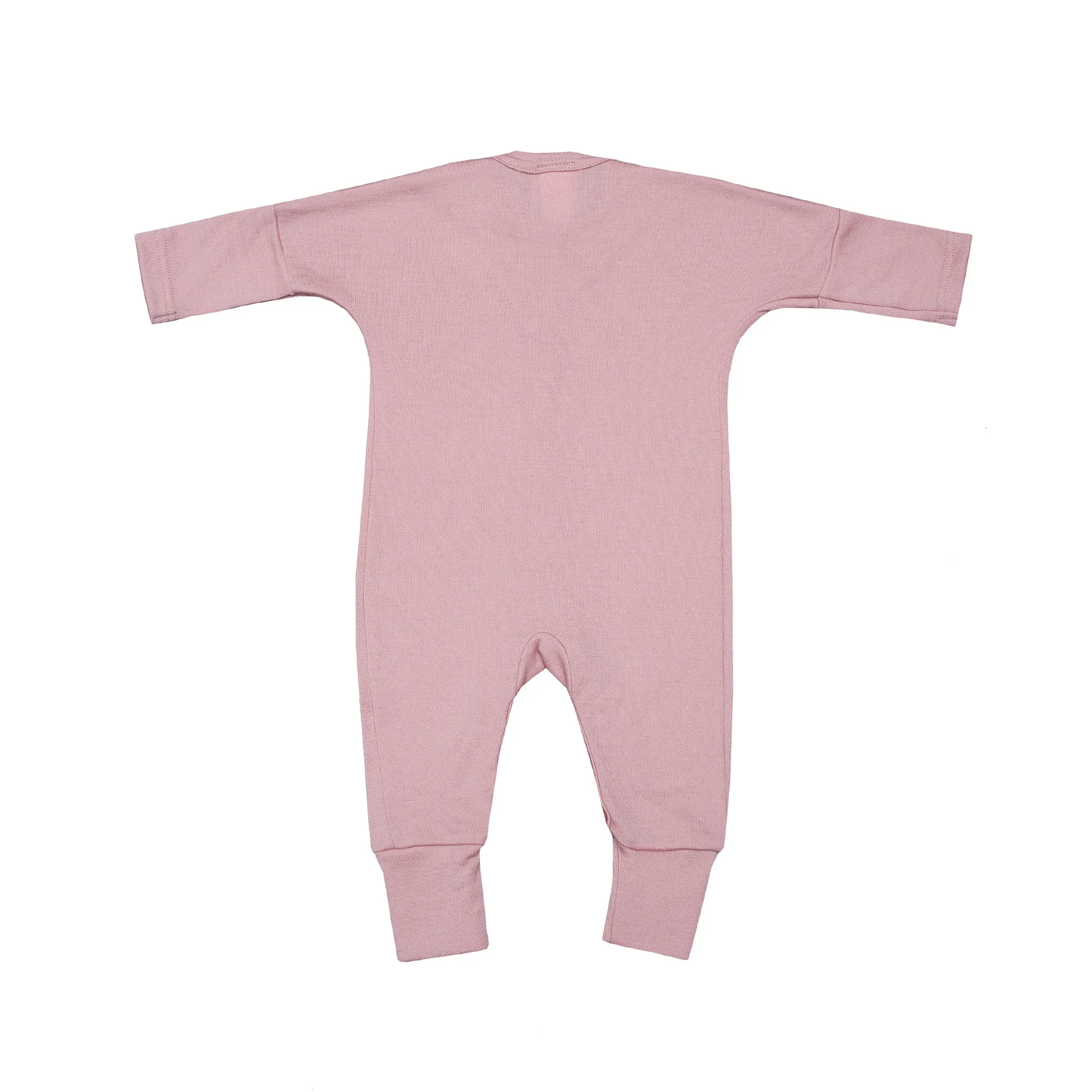 Wool baby sleepsuit PINK