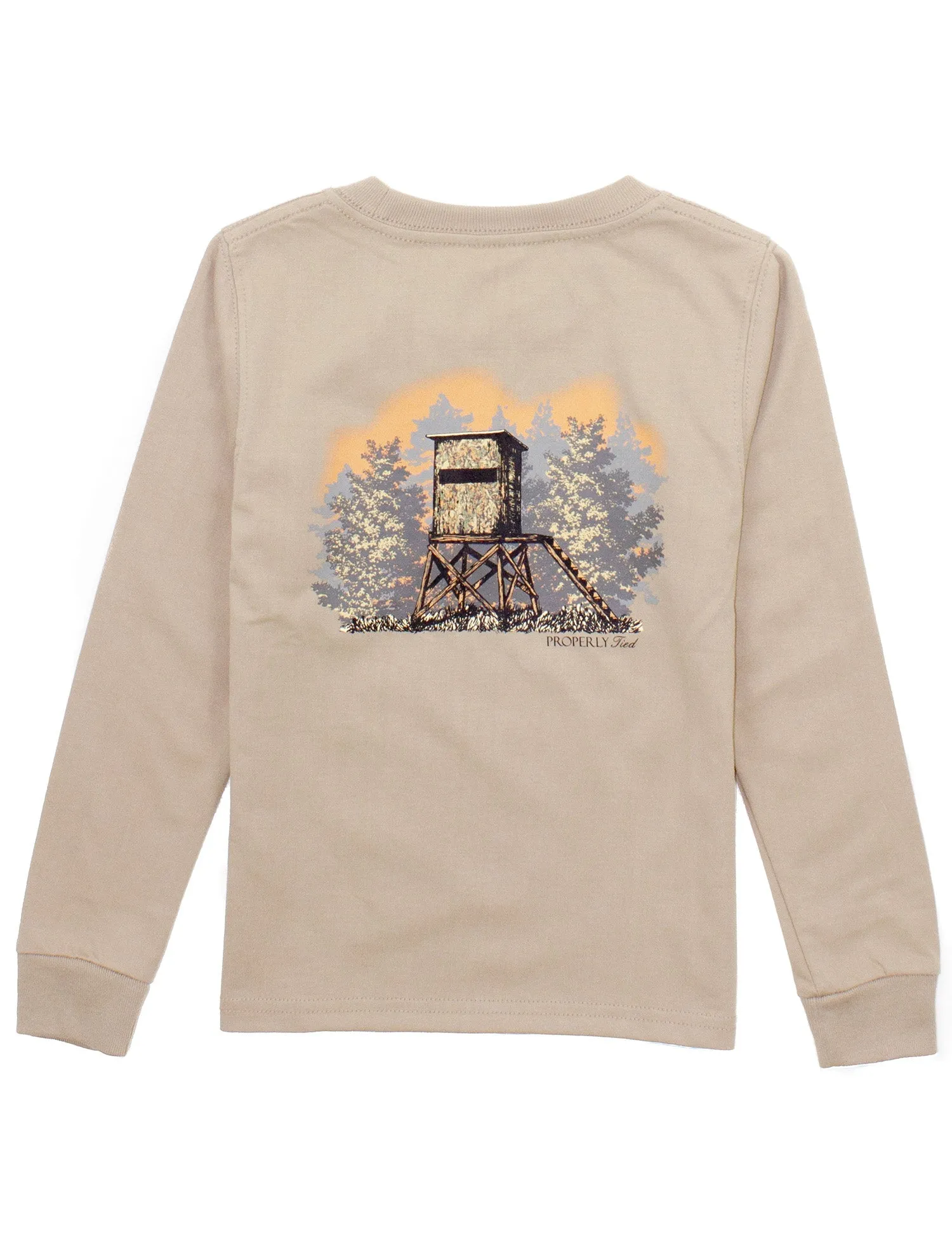 Youth Deerstand LS Tee - Sand